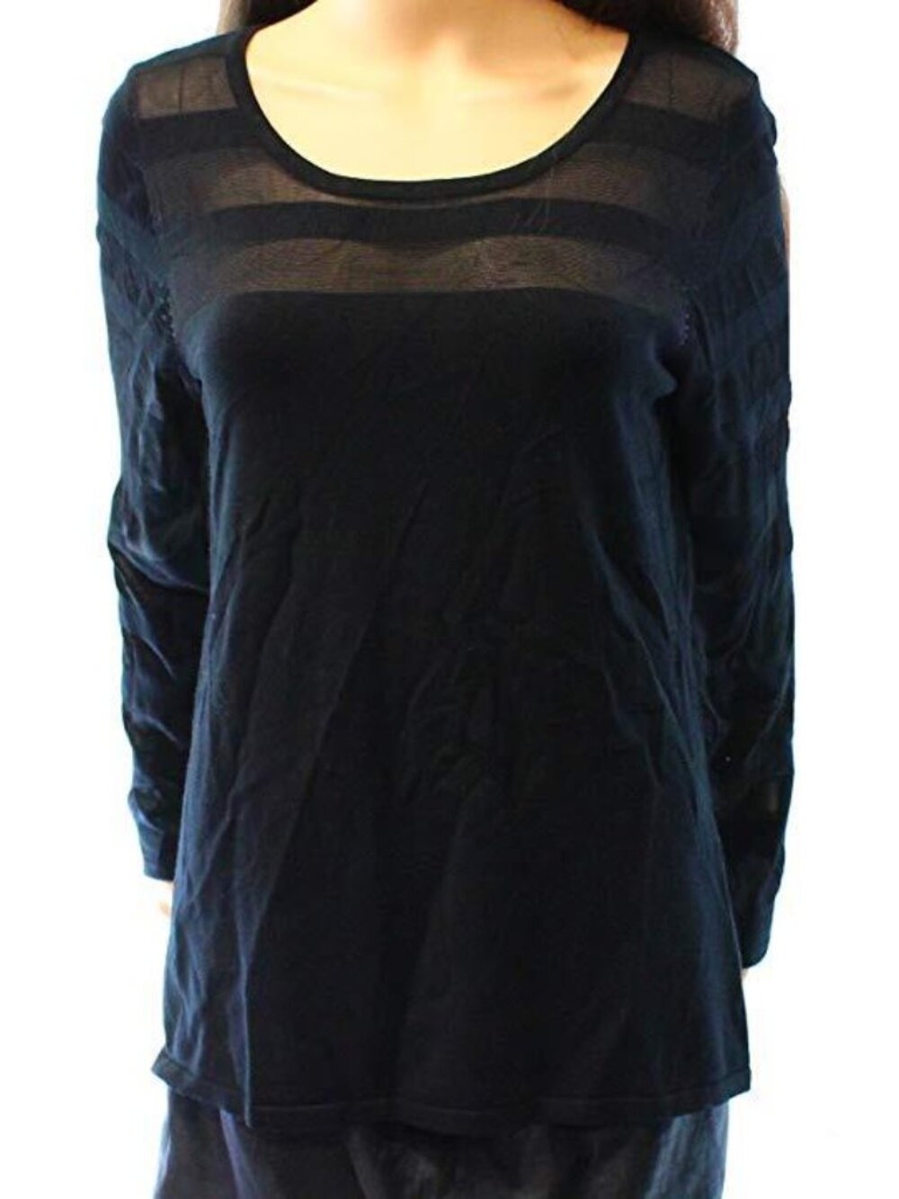 Ideology Womens Essential Space Dyed Lace Up Back T-Shirt